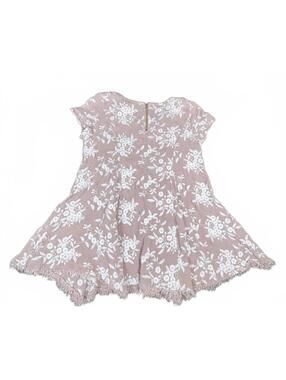 Sadie & Sage Tan Embroidered Floral Top Size M Floral Embroidered Lace